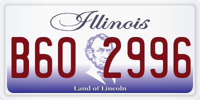 IL license plate B602996