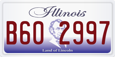 IL license plate B602997