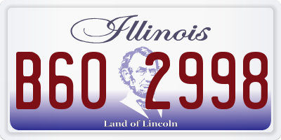 IL license plate B602998