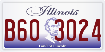 IL license plate B603024
