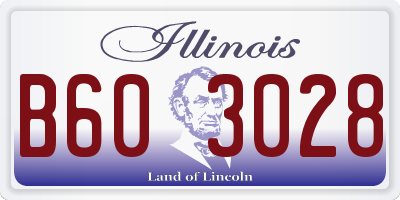 IL license plate B603028