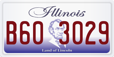 IL license plate B603029