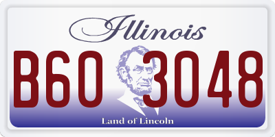 IL license plate B603048