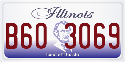 IL license plate B603069