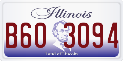 IL license plate B603094