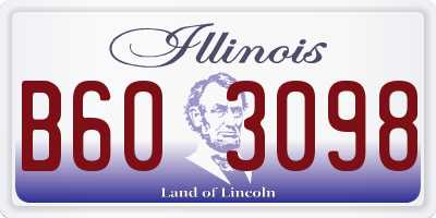 IL license plate B603098