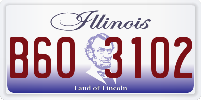 IL license plate B603102