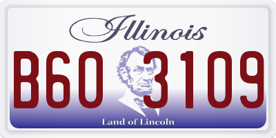 IL license plate B603109