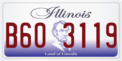 IL license plate B603119