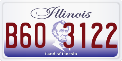 IL license plate B603122