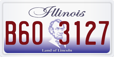 IL license plate B603127