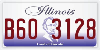 IL license plate B603128