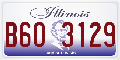 IL license plate B603129