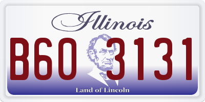IL license plate B603131