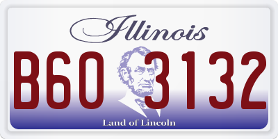 IL license plate B603132