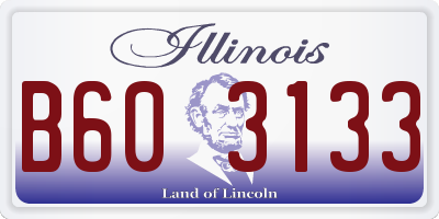 IL license plate B603133