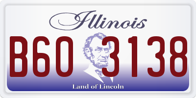 IL license plate B603138