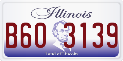 IL license plate B603139