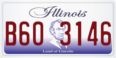 IL license plate B603146