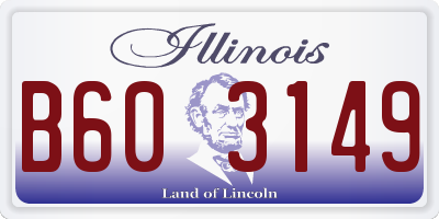 IL license plate B603149