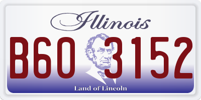 IL license plate B603152