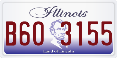 IL license plate B603155