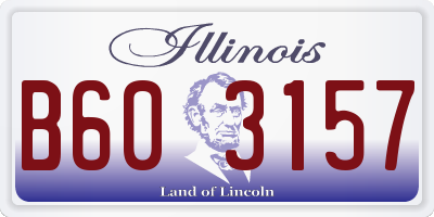 IL license plate B603157