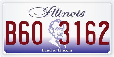 IL license plate B603162
