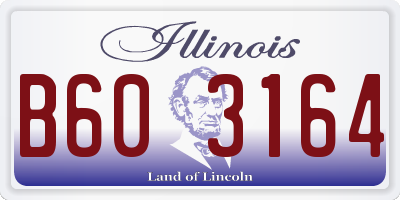 IL license plate B603164