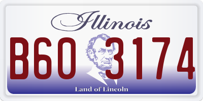 IL license plate B603174