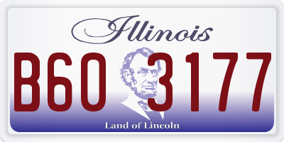 IL license plate B603177