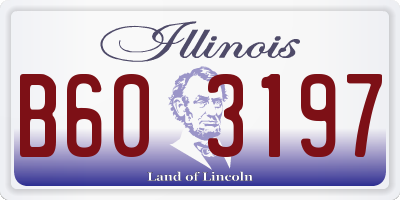 IL license plate B603197