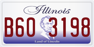 IL license plate B603198
