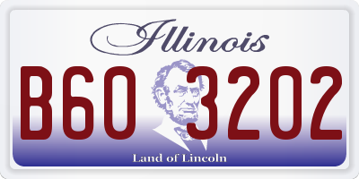 IL license plate B603202