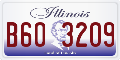 IL license plate B603209