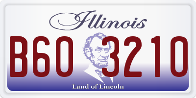 IL license plate B603210