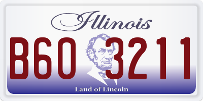 IL license plate B603211
