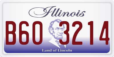 IL license plate B603214