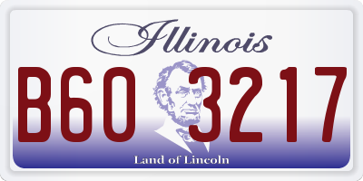 IL license plate B603217