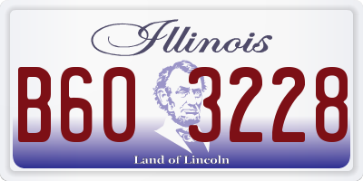 IL license plate B603228