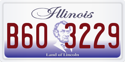 IL license plate B603229