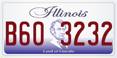 IL license plate B603232