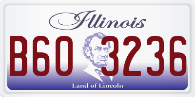 IL license plate B603236