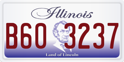 IL license plate B603237