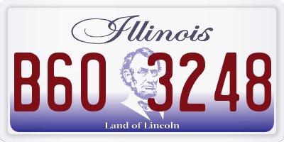 IL license plate B603248