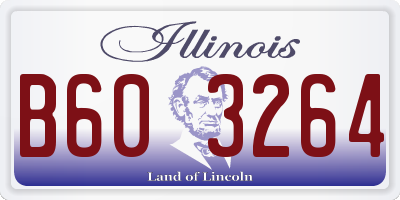 IL license plate B603264