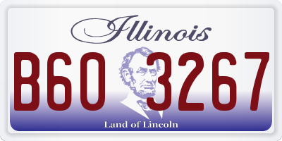 IL license plate B603267