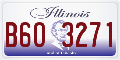 IL license plate B603271