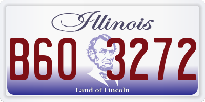 IL license plate B603272