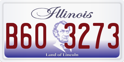 IL license plate B603273
